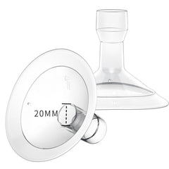 MOOMentaneous 20mm oval flange for Medela compatibility, promoting comfortable pumping sessions