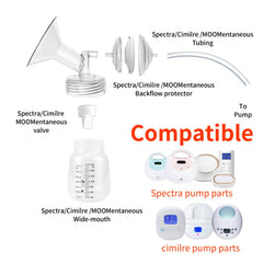 MOOMentaneous size range graphic shows 15 to 28 mm options.