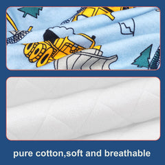 MooMoo Baby Cotton Training Pants 6-layer absorption demonstrates leakage protection in real life.