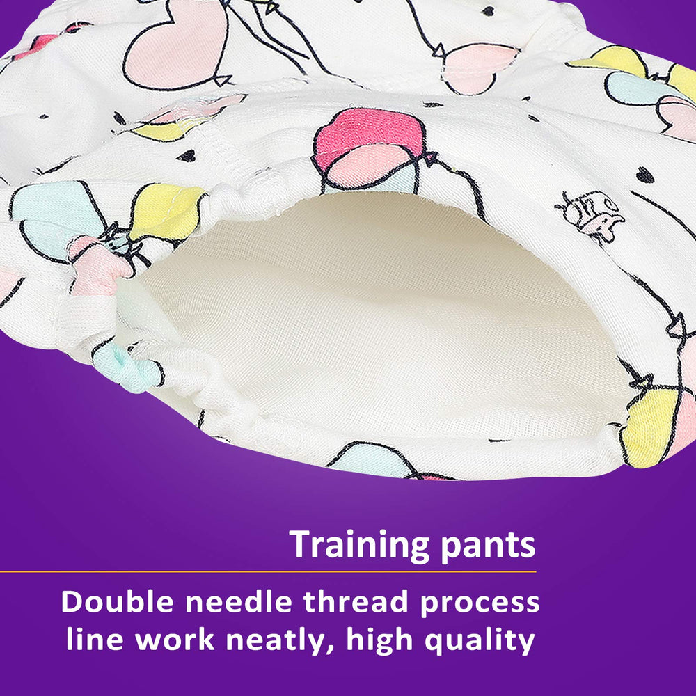 MooMoo Baby durable washable reusable pants stay vibrant after washing.