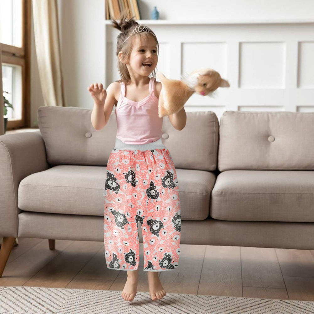 MooMoo Baby high-waist diaper pants provide tummy warmth and fit.