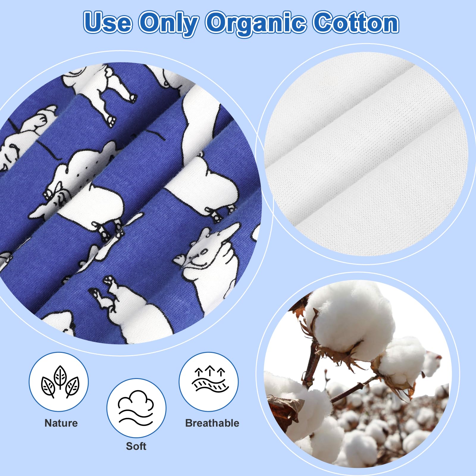 MooMoo Baby leakproof diaper pants outer cotton inner cotton 5: soft breathable comfort
