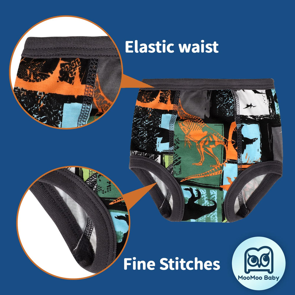 MooMoo Baby 6-layer inside view emphasizes absorbent structure for reliable protection