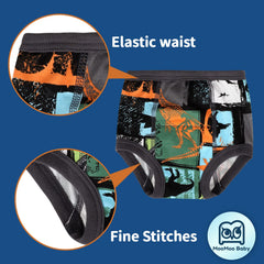 MooMoo Baby 6-layer inside view emphasizes absorbent structure for reliable protection