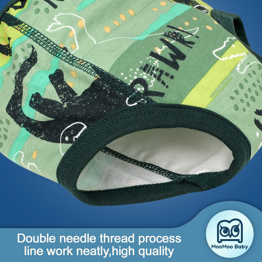 MooMoo Baby water-resistant outer layer supports mess-free play and training
