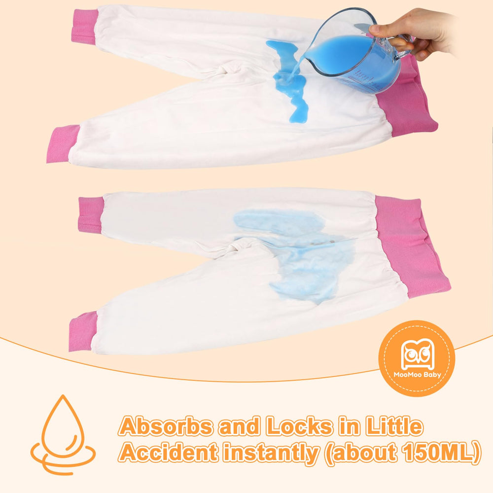 MooMoo Baby ribbed cuffs provide leak protection and snug fit
