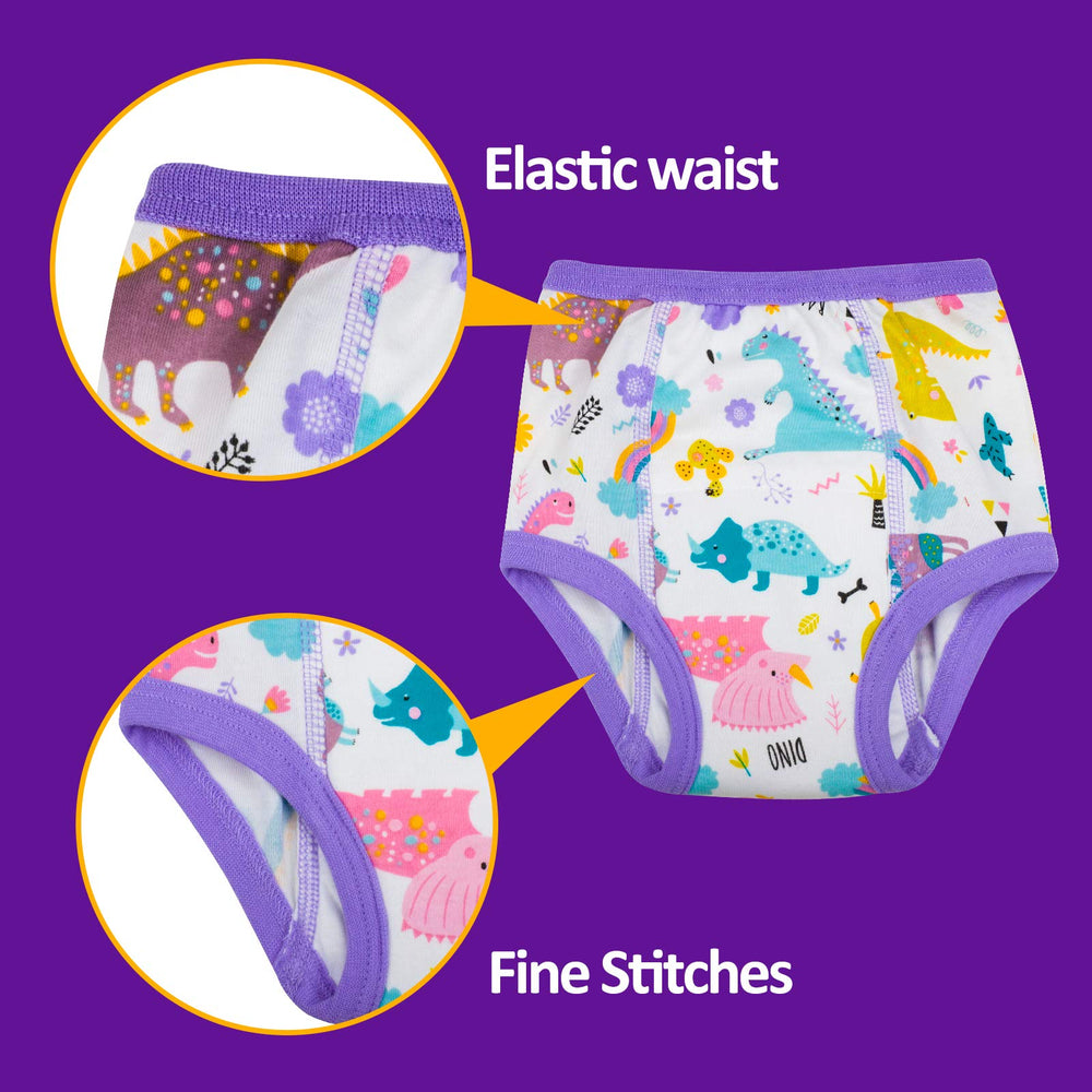 MooMoo Baby patterned training underwear offering durable and washable design.
