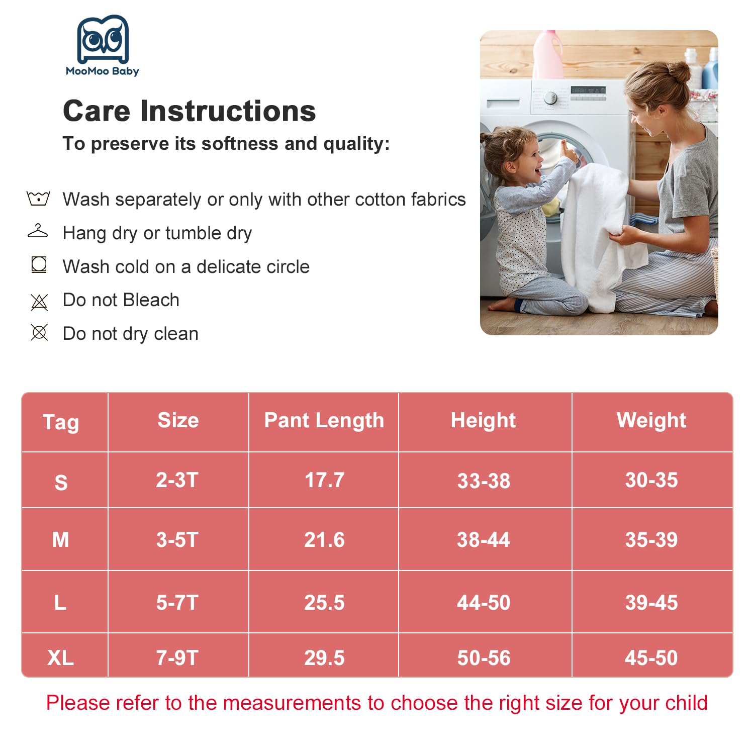 MooMoo Baby diaper pants are washable and reusable for easy care.