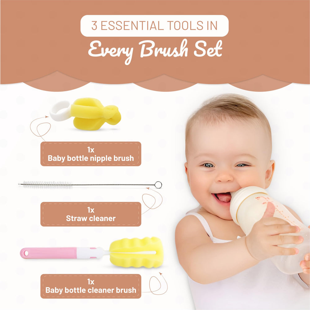 MooMoo Baby BPA free kit ensures safe bottle cleaning