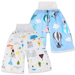 MooMoo Baby waterproof diaper pants side view for nighttime protection and comfy fit