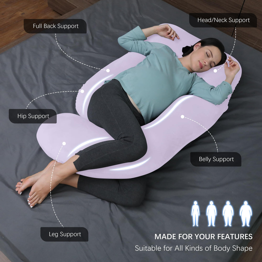 Moon Park full-body-pillow delivers full-body support for back, belly, legs