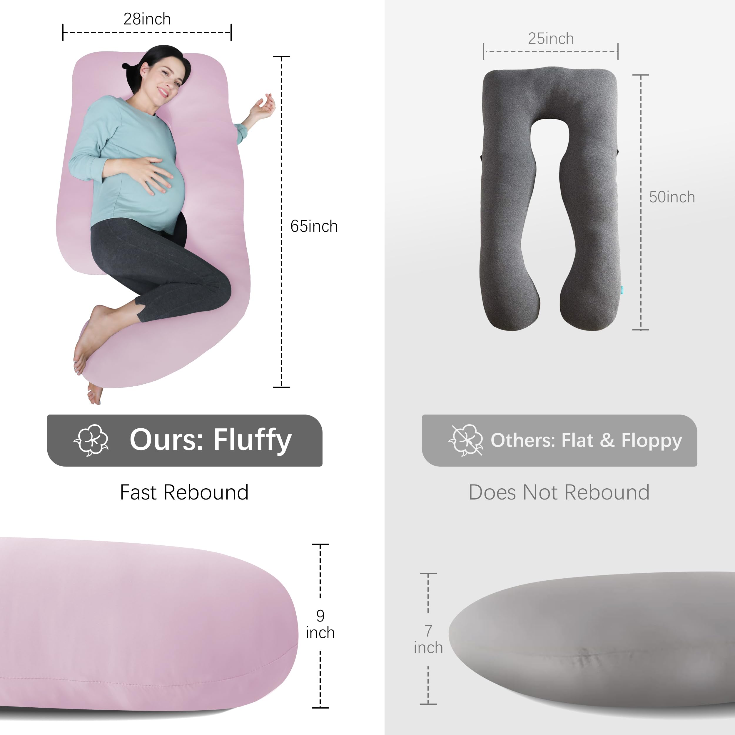 Moon Park 65-inch purple pillow makes an ideal gift for comfort and support