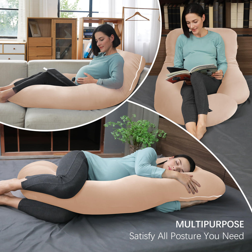 MOON PARK multi-purpose pillow for nursing, reading, and TV watching.