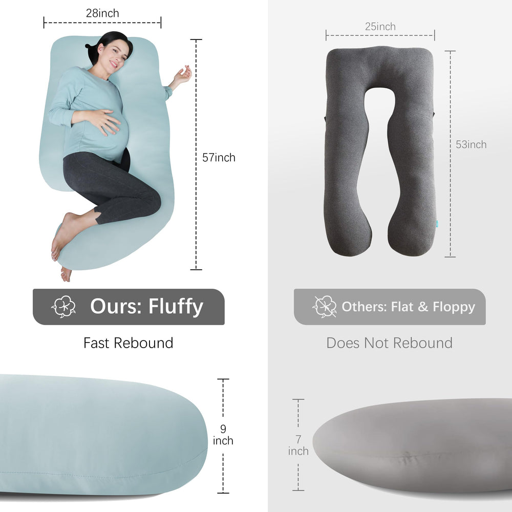 MOON PARK pillow-57-inch-length provides full-body coverage for multiple sleep positions.