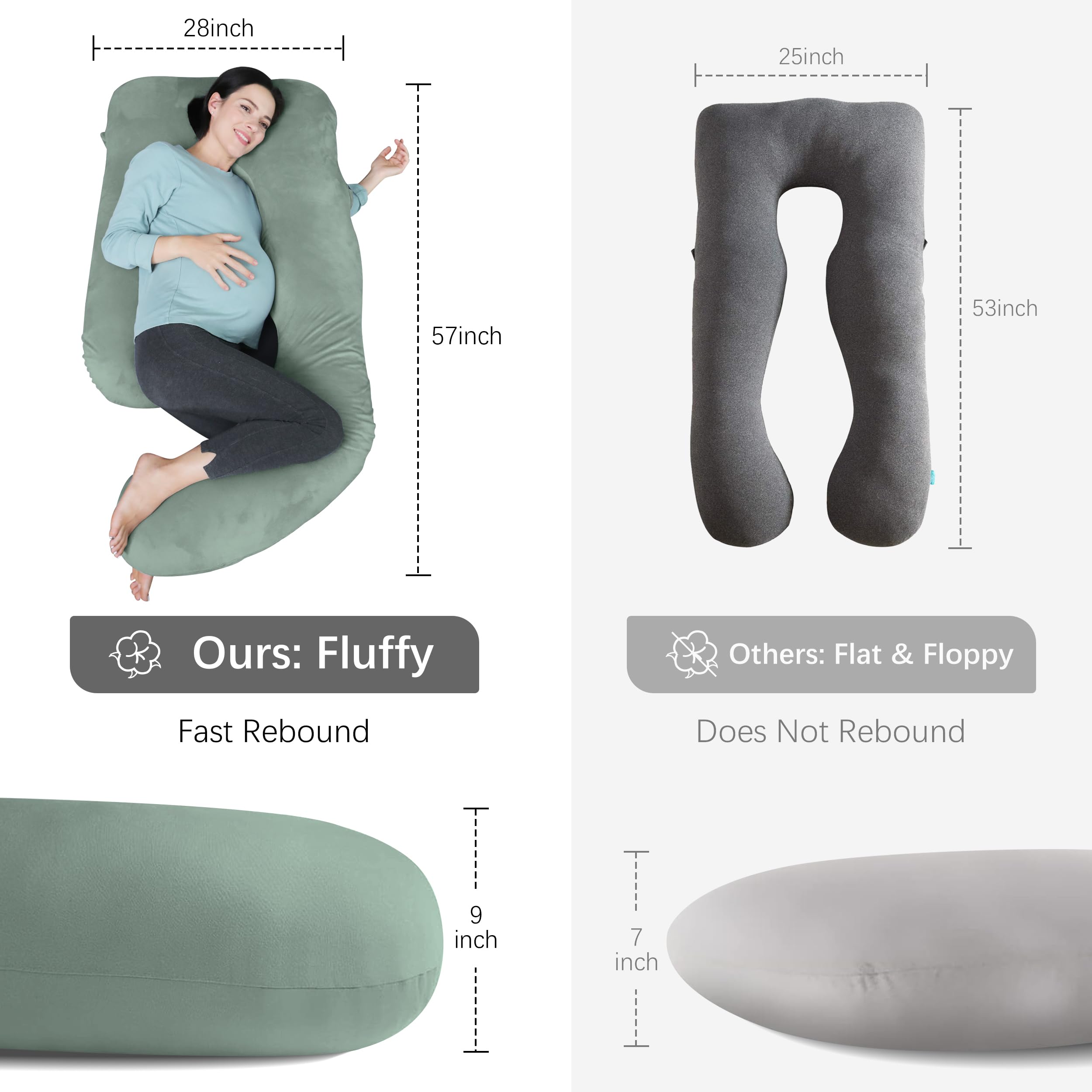 MOON PARK 57-inch length offers full-body support from head to toe.