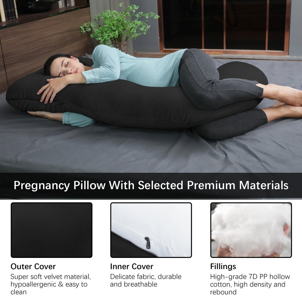 MOON PARK back-hip support demonstration shows ergonomic comfort for night-time rest.