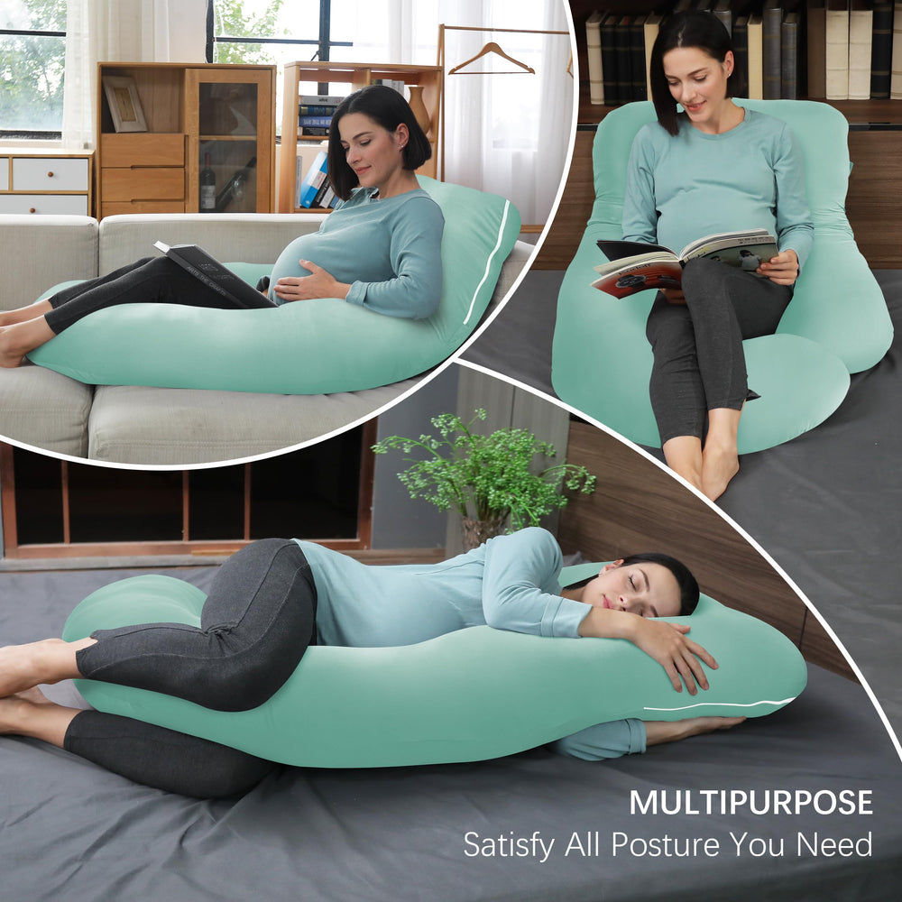 MOON PARK pillow in back-sleep position illustrates full-body alignment support.