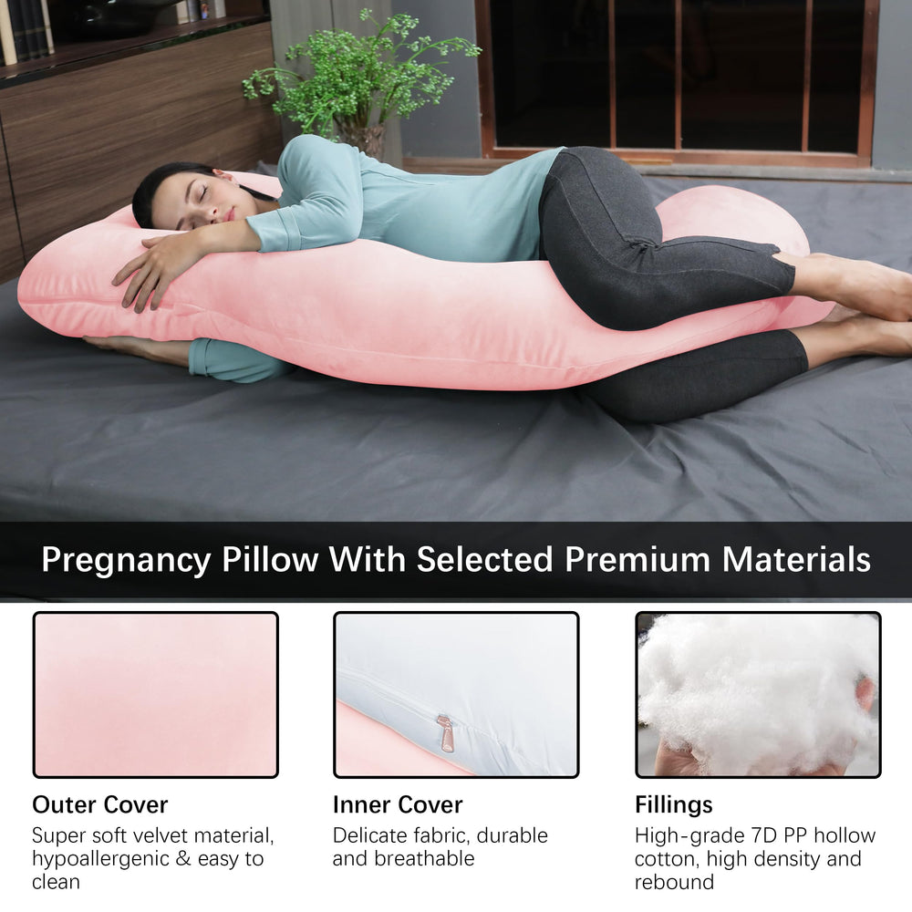MOON PARK U-shaped pillow angled back support helps spinal comfort
