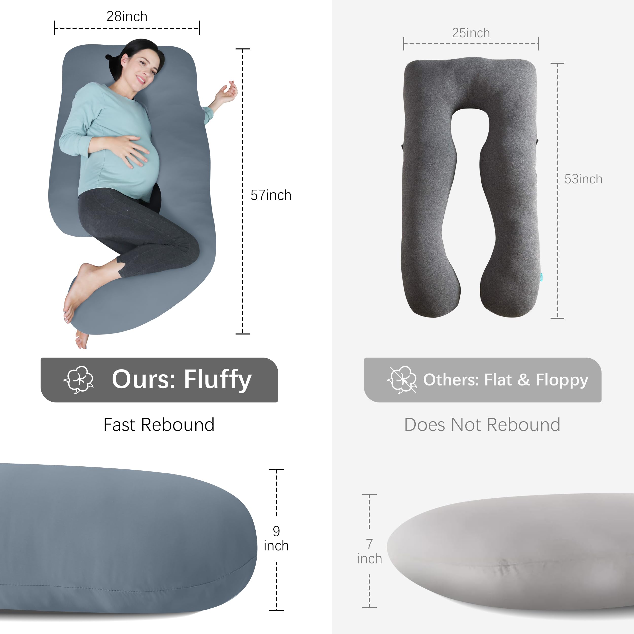 MOON PARK cloud-soft polyester fill creates a cozy, supportive night.