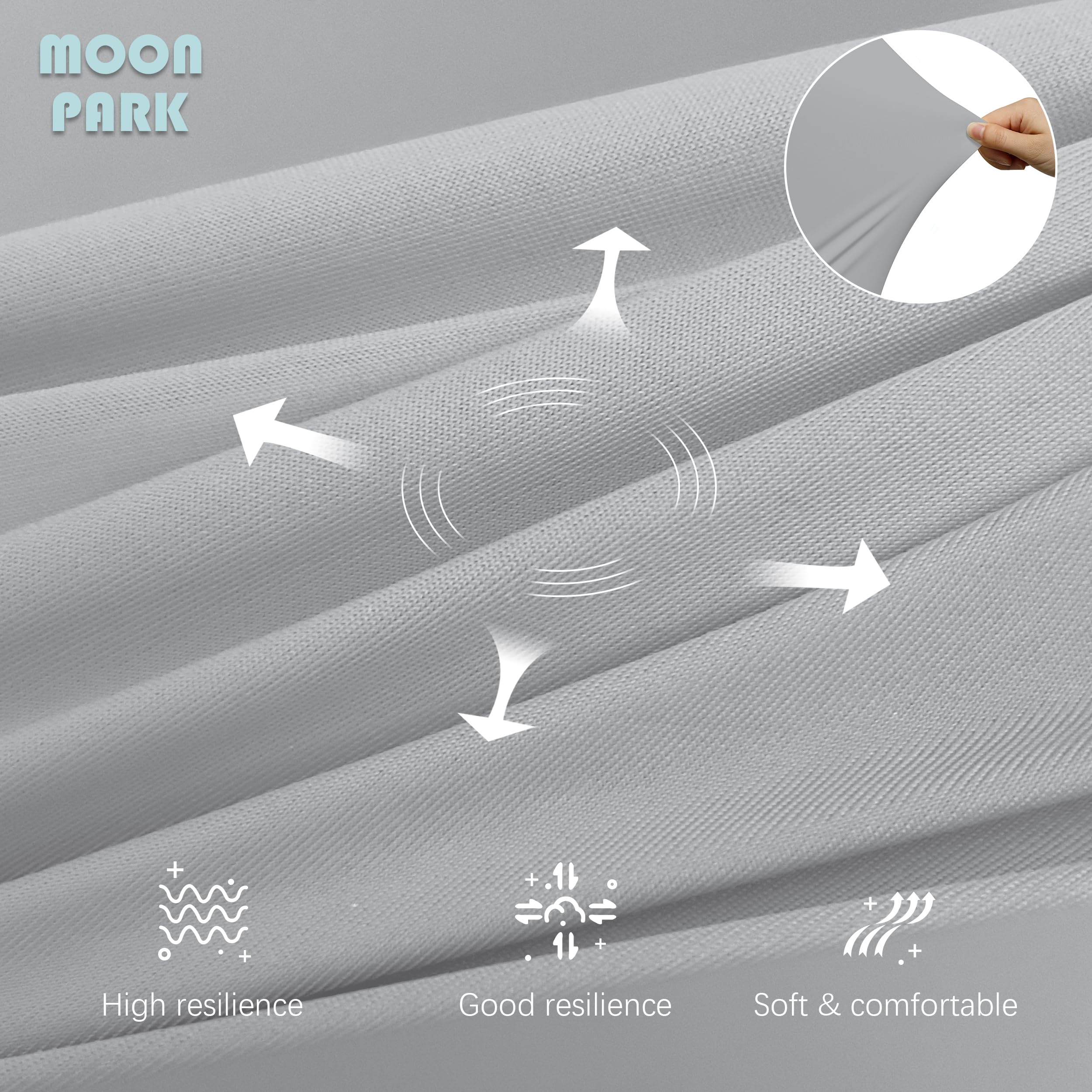 Moon Park leg and hip support in a reclined position