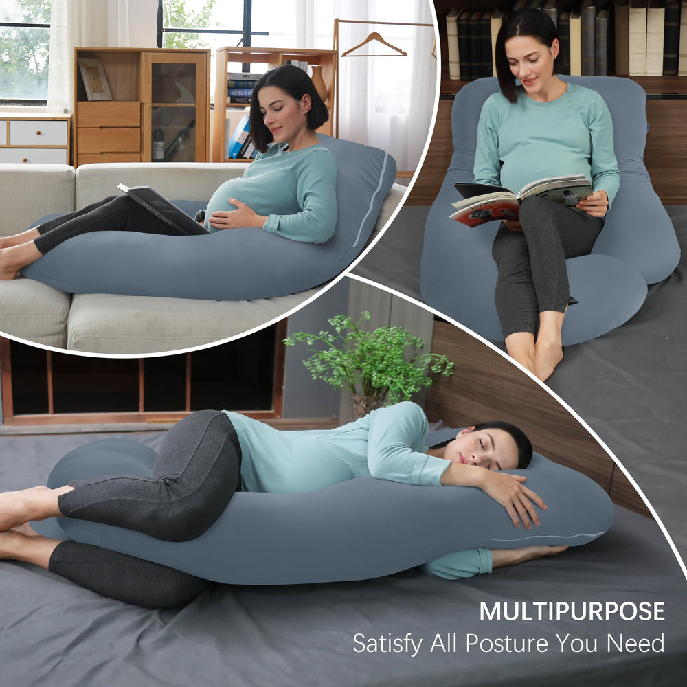 Moon Park pillow multi-use for nursing and reading while relaxing.