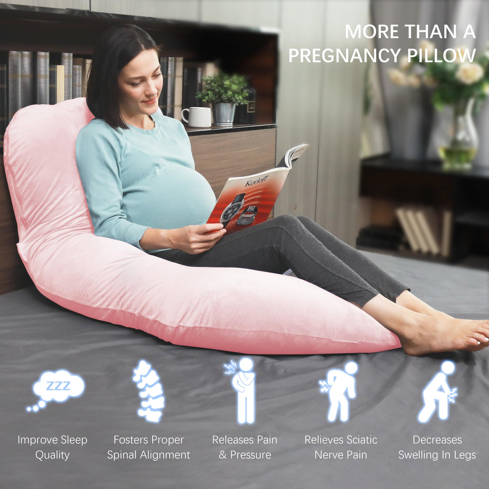 MOON PARK pillow used for side-sleeping comfort and belly support