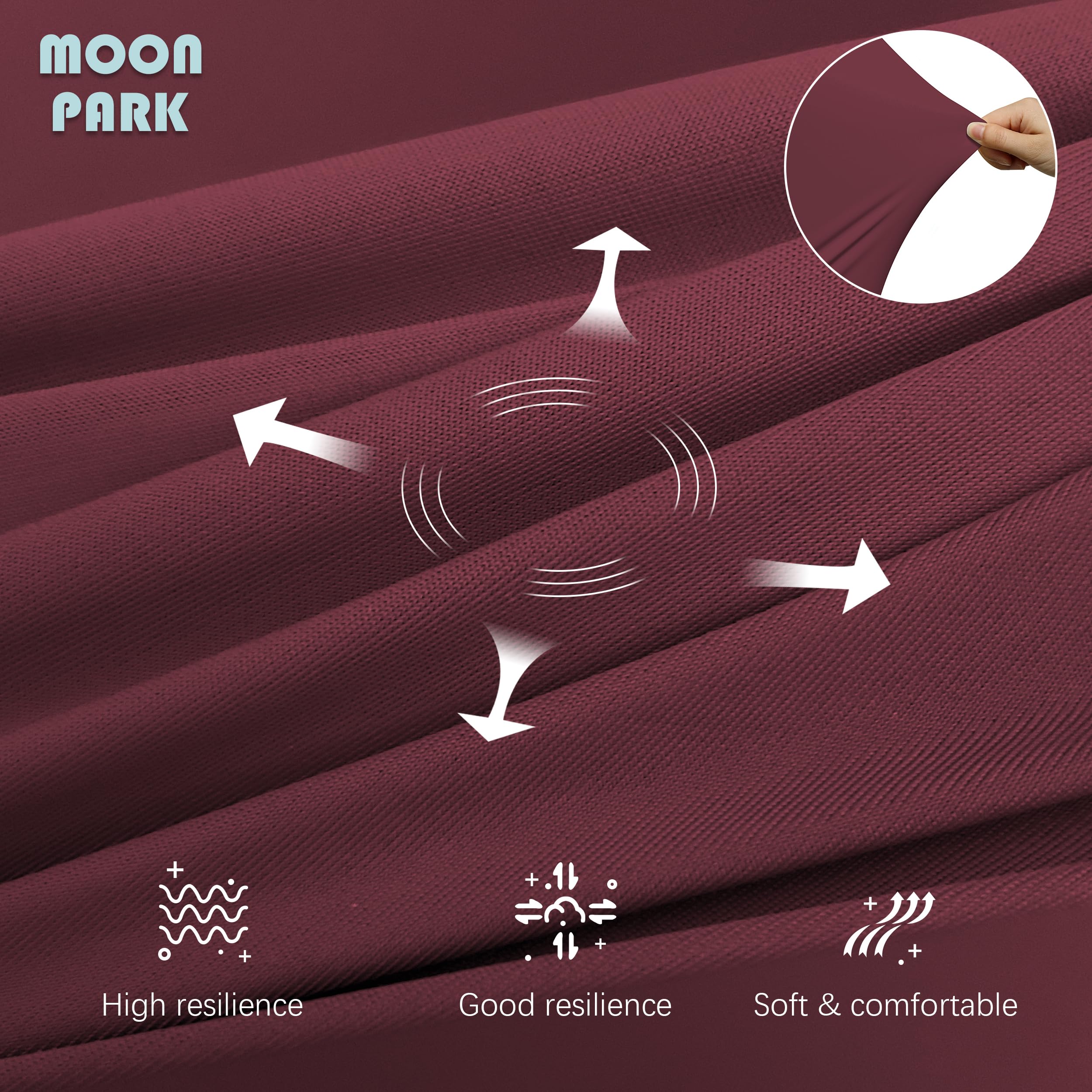 MOON PARK multi-use design aids nursing, TV time, and reading.