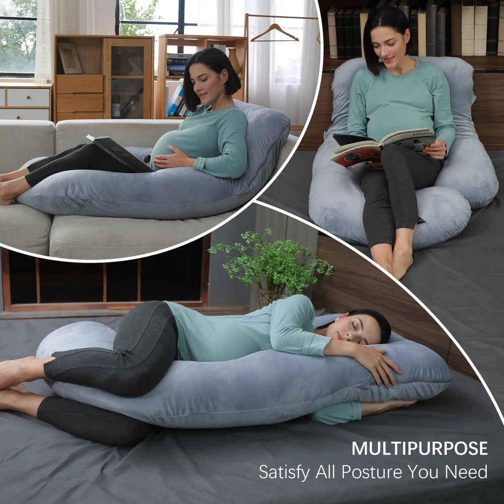 MOON PARK belly-support stabilizes comfy side sleeping and fetal position