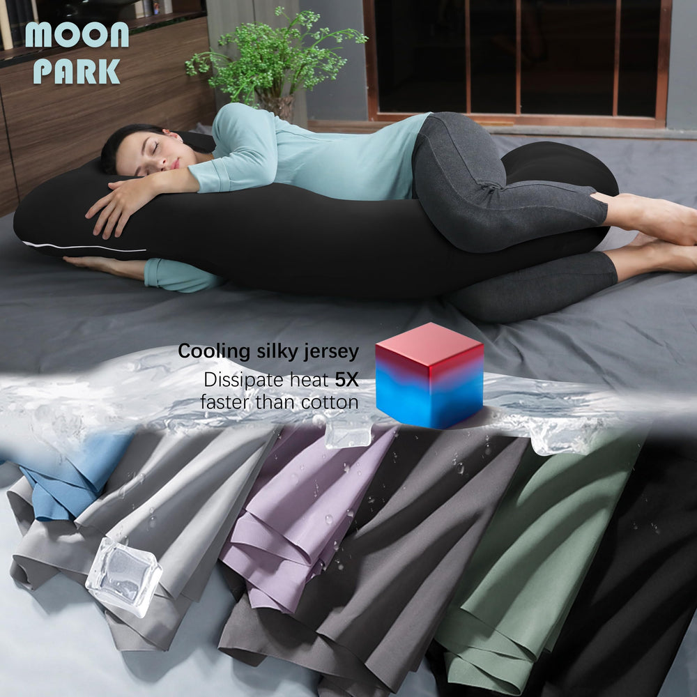Moon Park pillow provides cloud-like comfort for full-body relaxation.