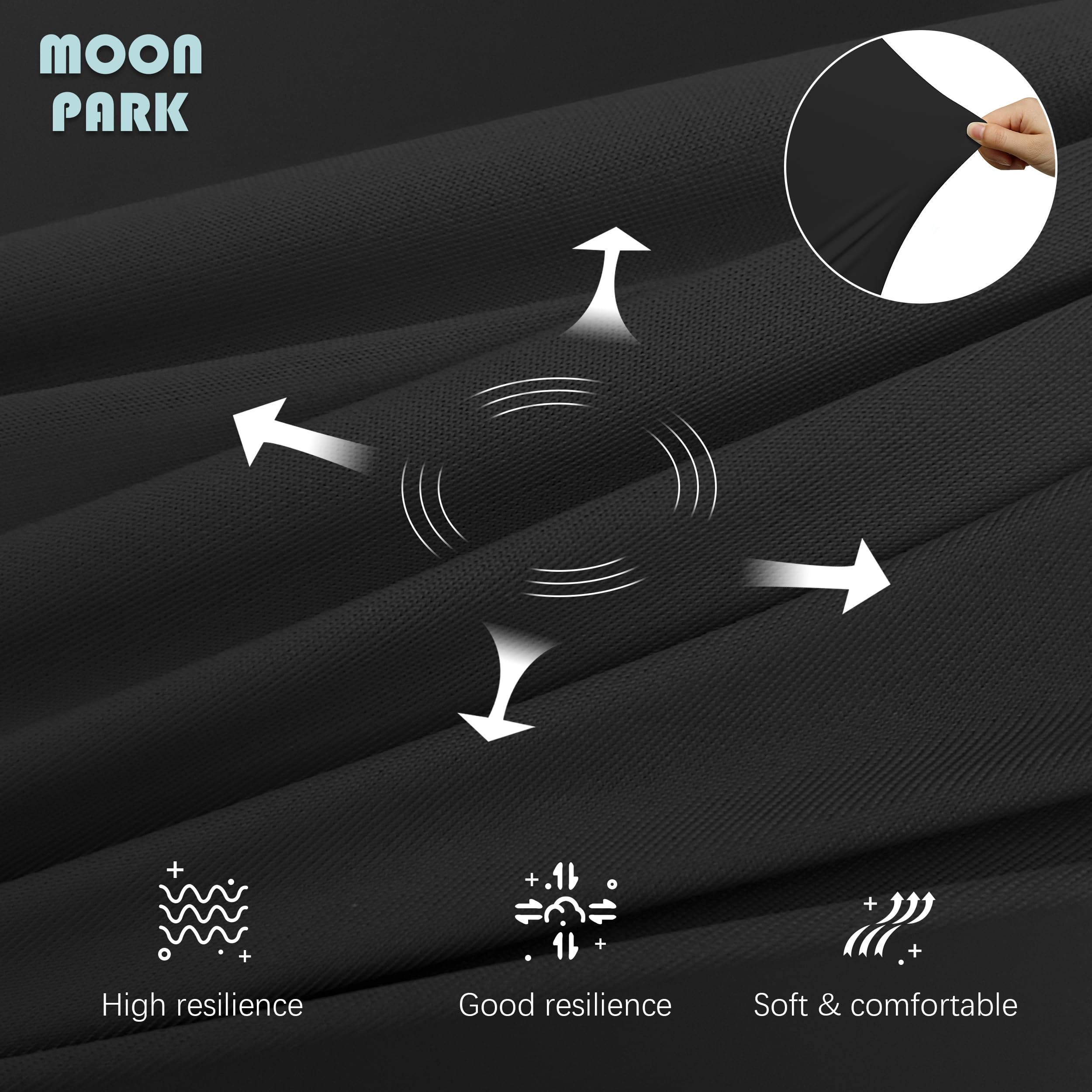 Moon Park cooling-cover pillow helps regulate temperature for cooler nights.