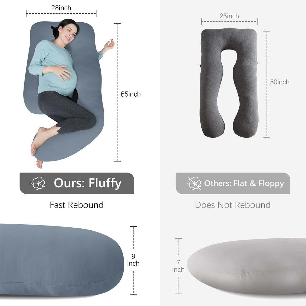 Moon Park pregnancy pillow leg and knee support shown for extra comfort.