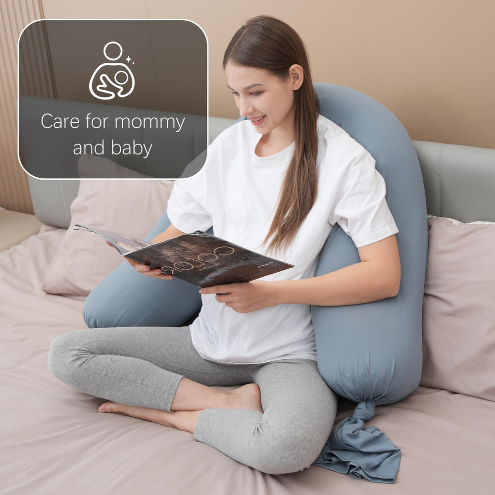 MOON PARK multi-purpose pillow suits pregnancy and beyond for comfort.