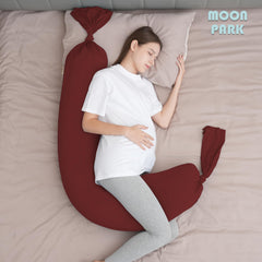 Moon Park removable cover closeup highlights easy-care maintenance and soft fabric.