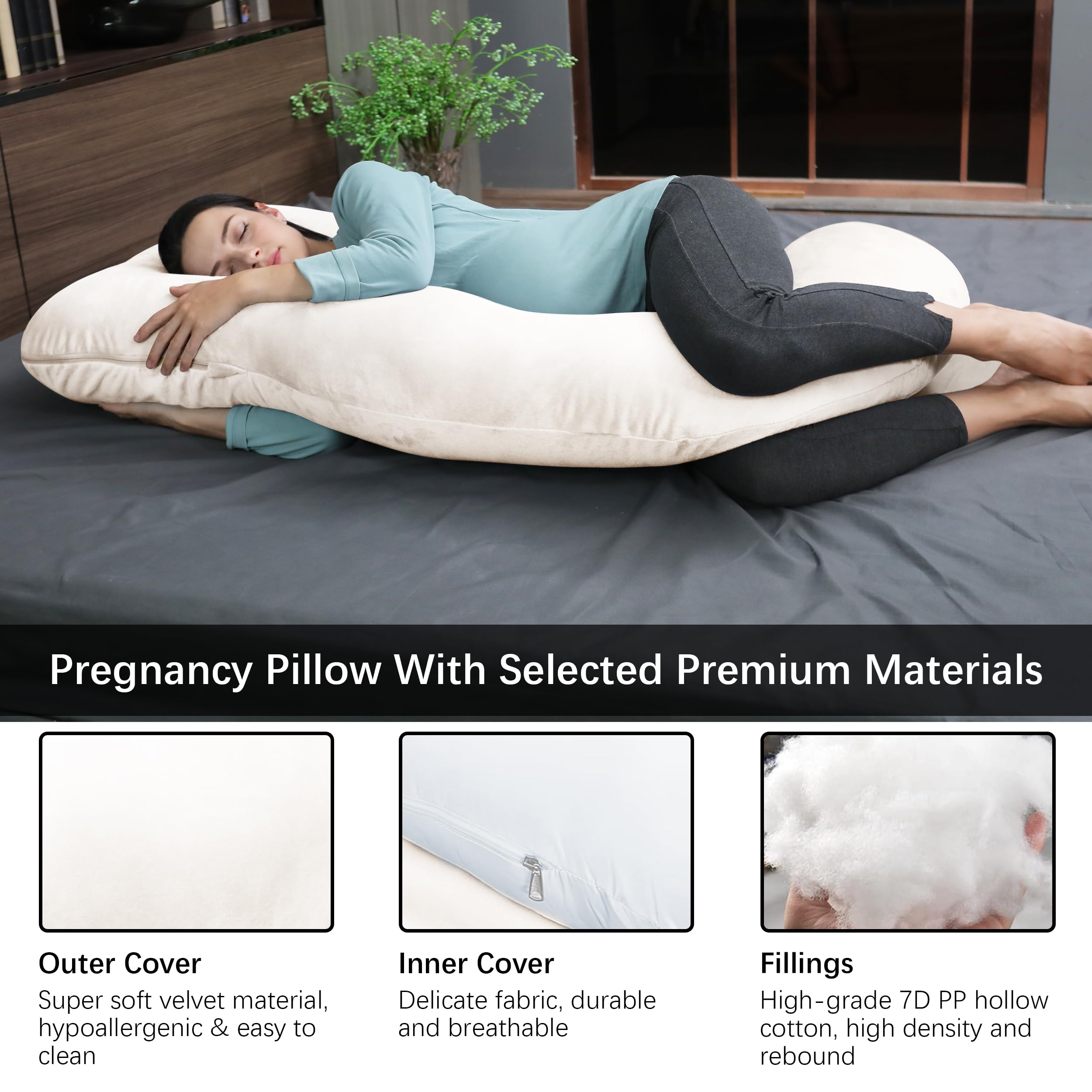 MOON PARK removable cover for easy cleaning and fresh, breathable comfort