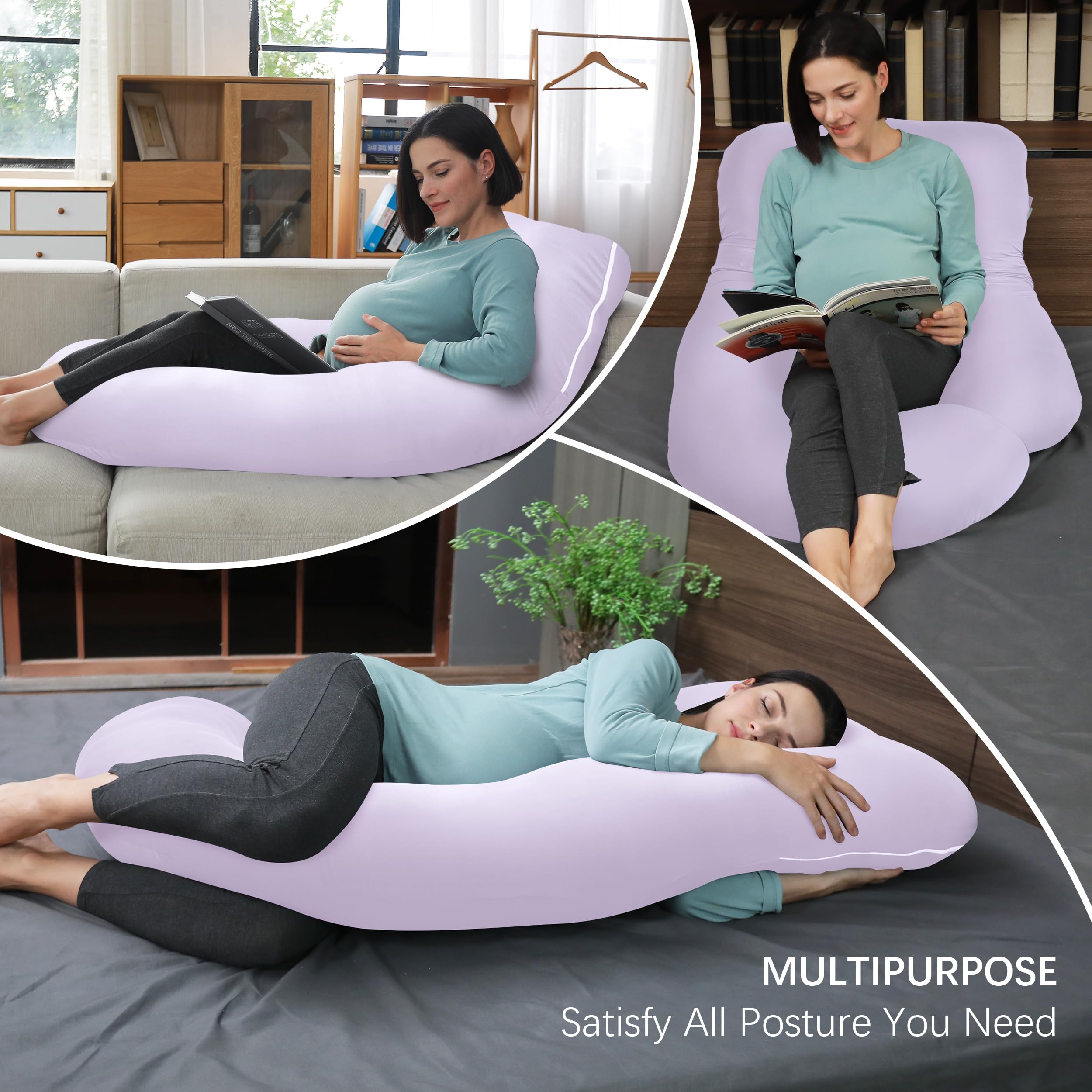 Moon Park versatile pillow for non-pregnant sleepers with back or reflux discomfort