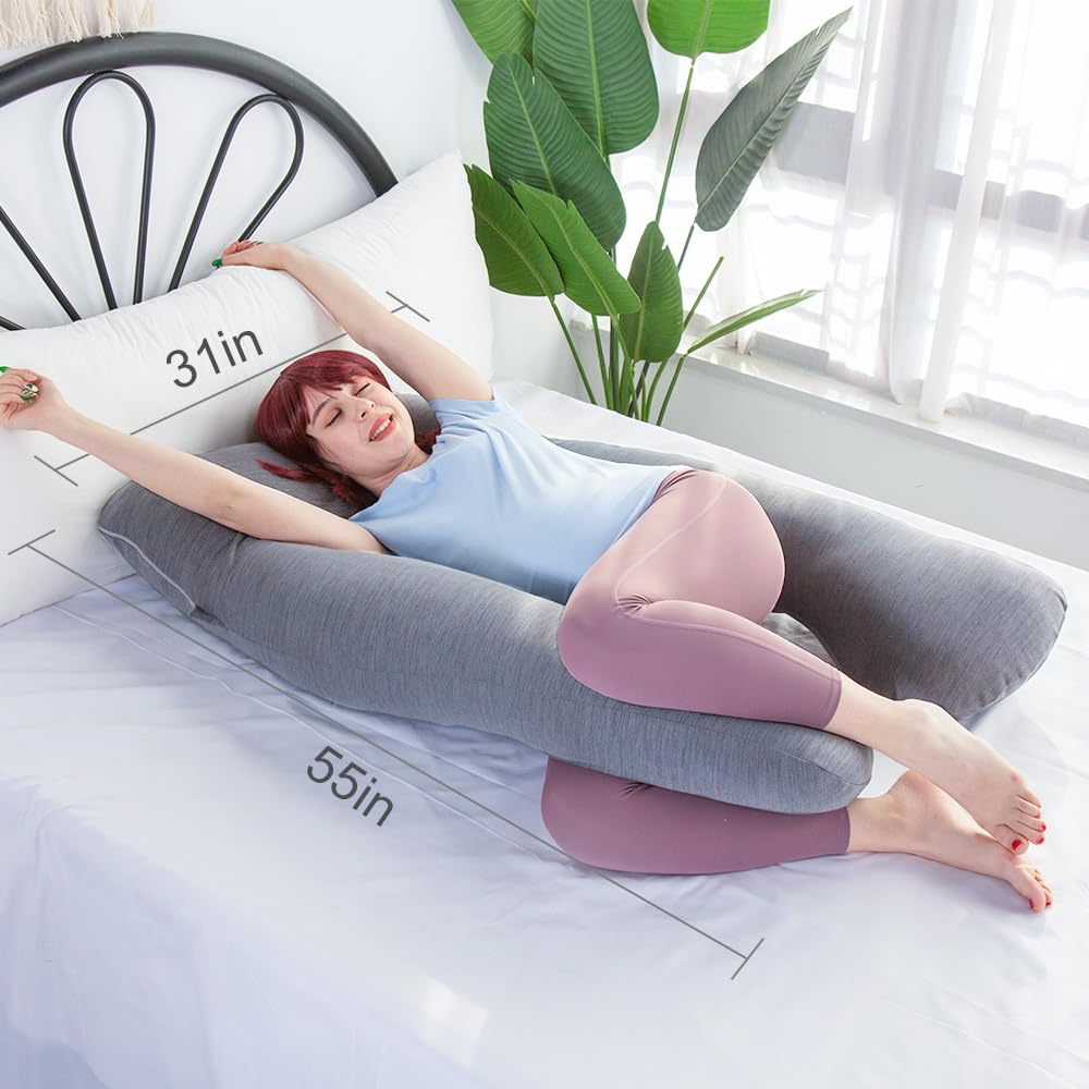 Moon Pine side-sleep support reduces tossing for expectant mothers