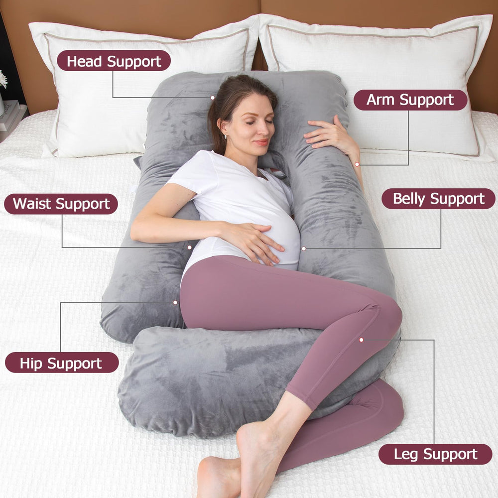 Moon Pine versatile pillow supports reading and postpartum nursing.