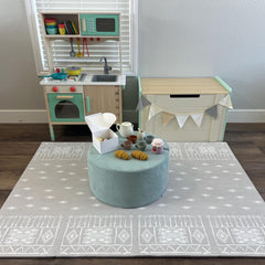 Moon Walkers Ash Starlight playmat cushioned surface supports crawling and tummy time