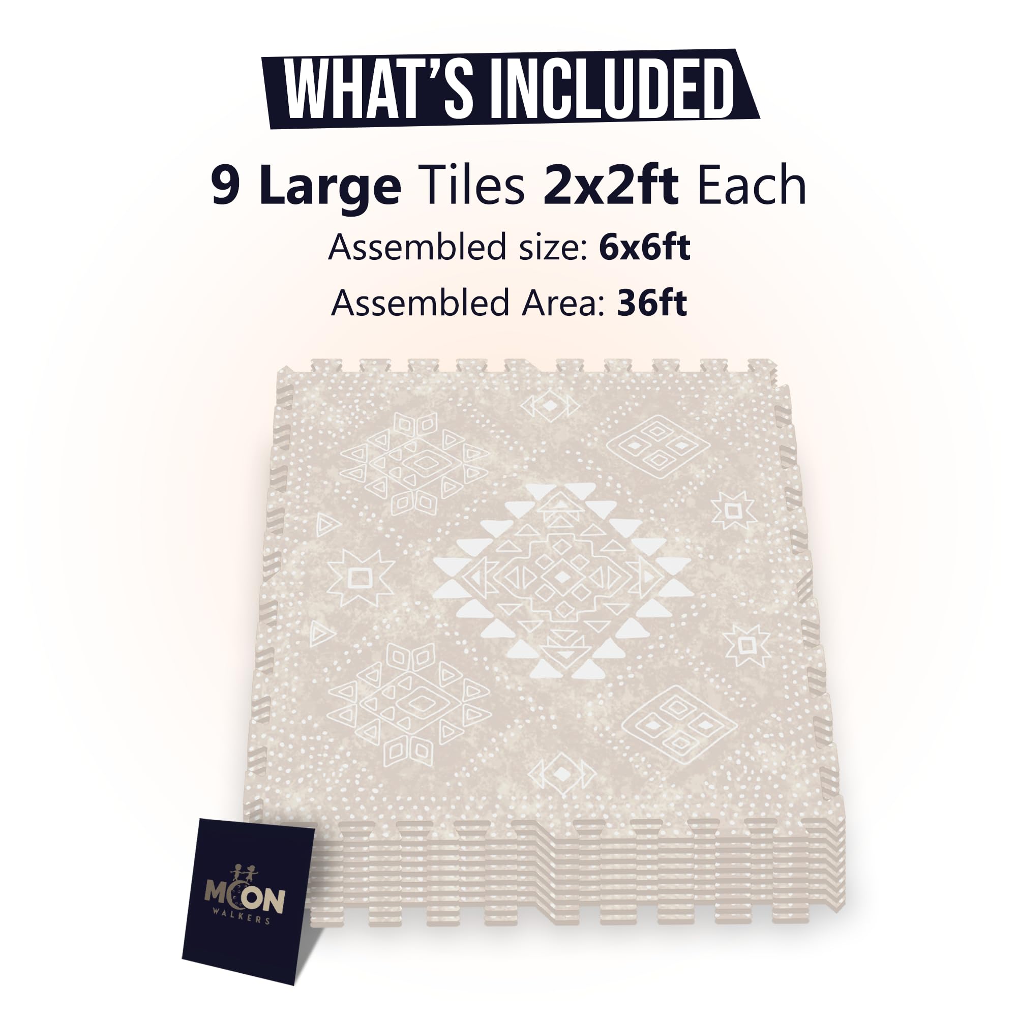 Moon Walkers Moon Mist soft EVA foam cushions providing cozy floor padding