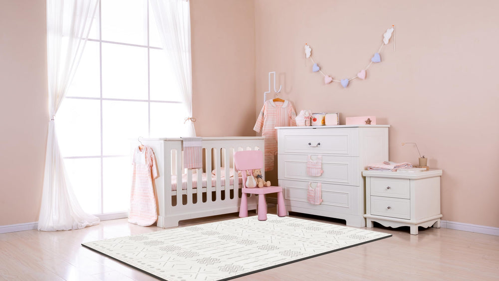 MOON WALKERS Multi-kid space illustrates versatile play area for siblings.