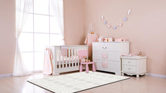MOON WALKERS Multi-kid space illustrates versatile play area for siblings.