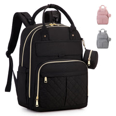 MOONBABY diaper bag backpack front view showing spacious 35L capacity for busy parents