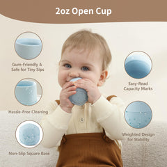 Moonkie baby training cup set two-pack highlights value for growing babies.