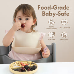 Moonkie divided-design plates displaying defined meal compartments