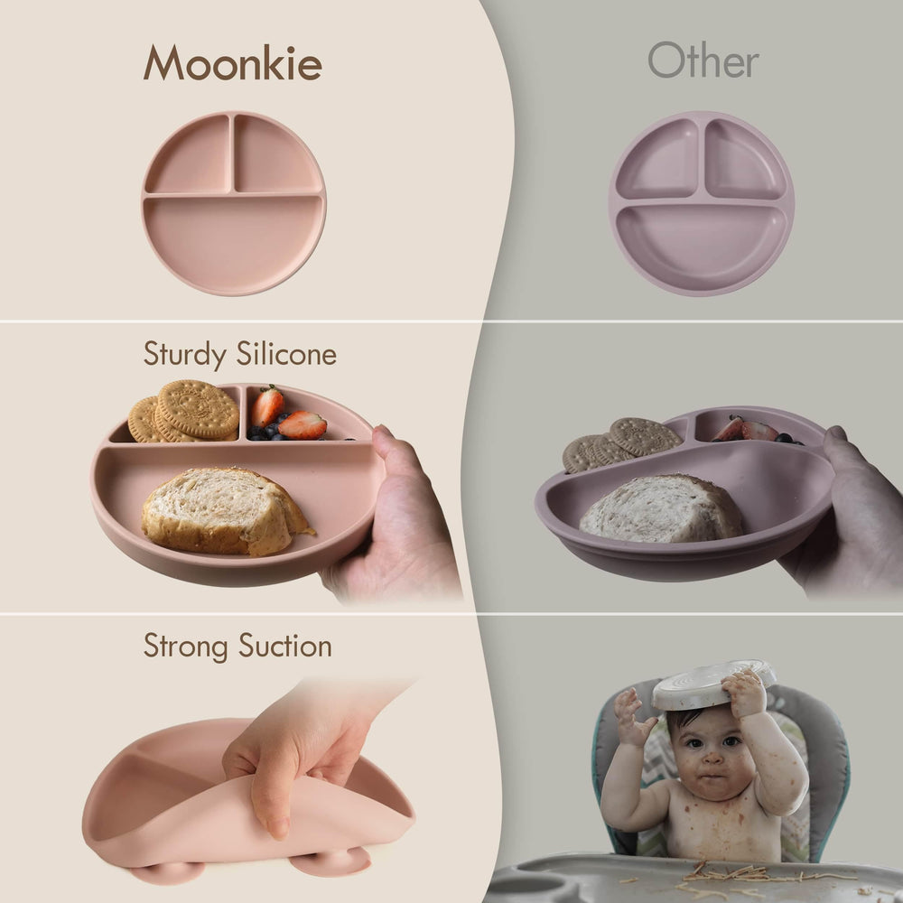 Moonkie microwave-safe plates for quick reheats and easy cleanup