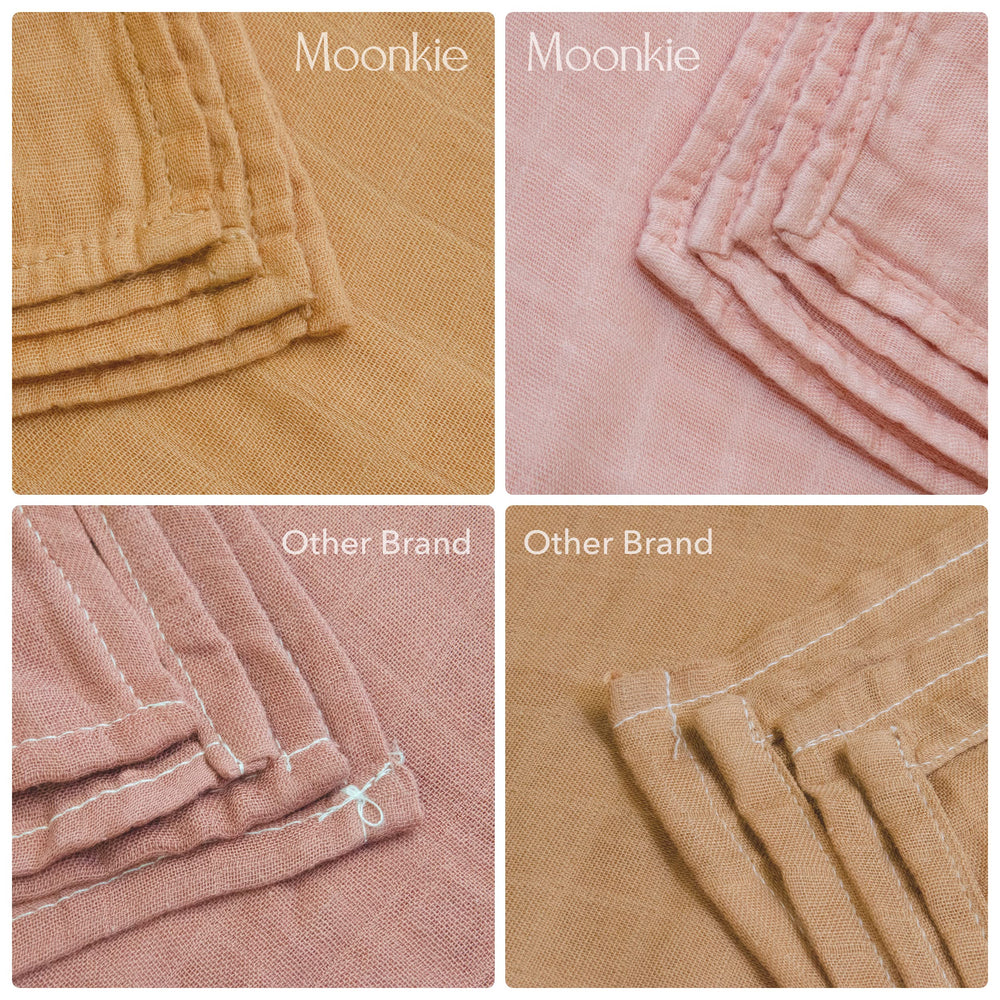 Moonkie muslin swaddle blanket gift set suitable for newborn gifts