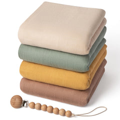 Moonkie muslin swaddle blanket soft texture for cozy newborn sleep