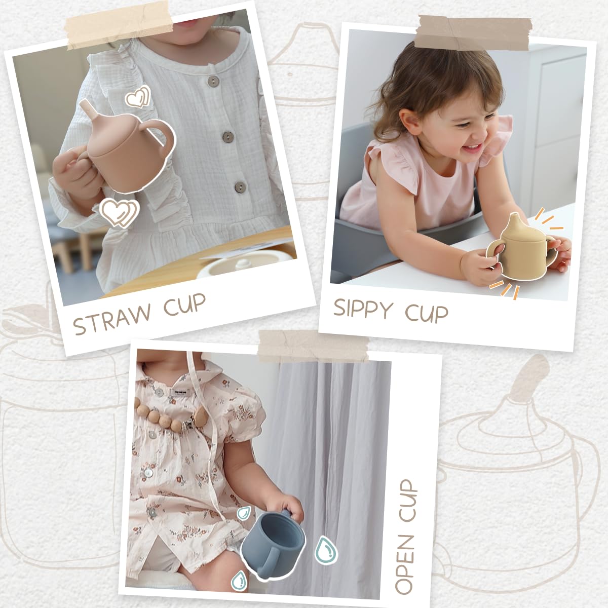 Moonkie BPA-free silicone material keeps little mouths safe
