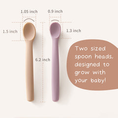 Moonkie bendable handle design supports comfortable feeding and reduces spills.
