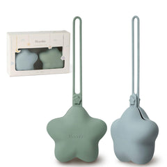 Moonkie silicone pacifier-holder-case open shows soft, safe storage for quick pacifier access
